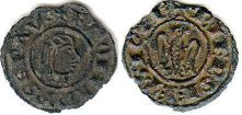 coin Sicily denar no date (1244)