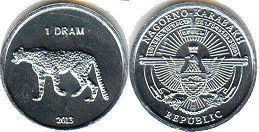 coin Nagorno-Karabakh 1 dram 2013