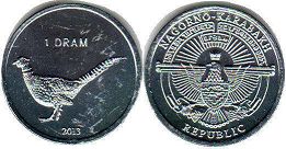 coin Nagorno-Karabakh 1 dram 2013