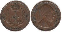 coin Libya 1 millieme 1952