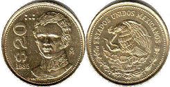 moneda Mexico 20 pesos 1985