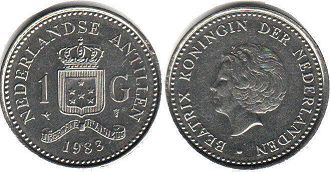 coin Netherlands Antilles 1 gulden 1983