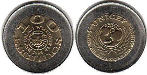 coin Portugal 100 escudos 1999