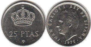 monnaie Espagne 25 pesetas 1975 (1980)