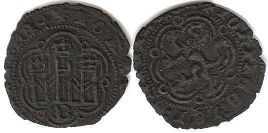 moneda Castilla y Leon blanca 1406-1454