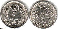 coin Turkey - Ottoman 5 para 1912