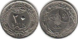 coin Turkey - Ottoman 20 para 1914