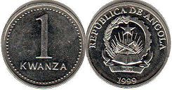 coin Angola 1 kwanza 1999