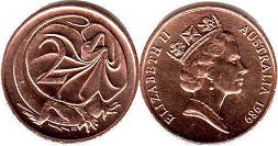 australian coin 2 cents 1989 Elizabeth II
