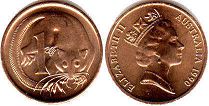 australian coin 1 cent 1990 Elizabeth II