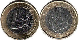 pièce de monnaie Belgium 1 euro 1999