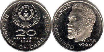 coin Cape Verde 20 escudos 1982