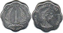 monnaie Eastern Caribbean States 1 cent 1992