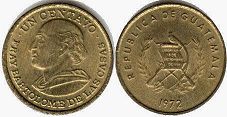 moneda Guatemala 1 centavo 1972