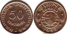 coin Portugal Guinea 50 centavos GUINE