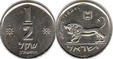 coin Israel 1/2 sheqel 1982