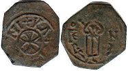 coin Sicily 1/2 follaro no date (1130-1154)