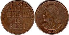 moneda Panamá 1 centesimo 1996