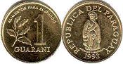 coin Paraguay 1 guarani 1993