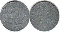 coin Poland 10 groszy 1941-1944