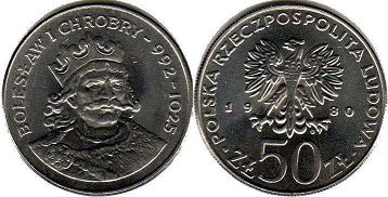moneta Polska 50 zlotych 1980