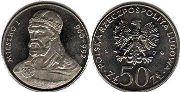 moneta Polska 50 zlotych 1979