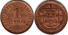 coin Portugal 1 centavo 1917