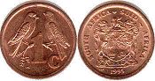 coin South Africa 1 cent 1995