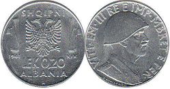 coin Albania 0,2 lek 1941
