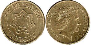 australian commemmorative coin 1 dollar 2007