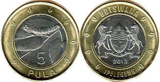 coin Botswana 5 pula IPELEGENG