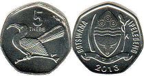 coin Botswana 5 thebe IPELEGENG