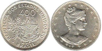 moeda brasil 400 reis 1901