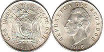 moneda Ecuador 1 decimo 1916
