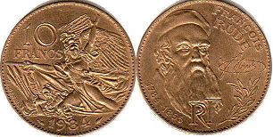 coin France 10 francs 1984