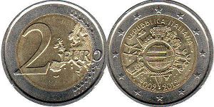 moneda Italia 2 euro 2012