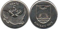 coin Kiribati 5 cents 1979
