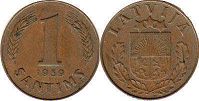 coin Latvia 1 santims 1939