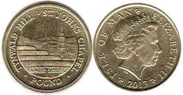 coin Isle of Man 1 pound 2013