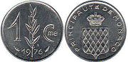 coin Monaco 1 centime 1976