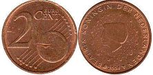 mince Holandsko 2 euro cent 2004