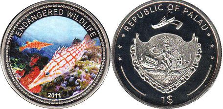 coin Palau 1 dollar 2011