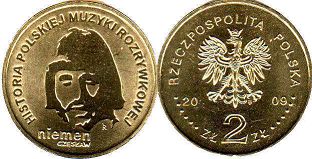 moneta Polska 2 zlote 2009
