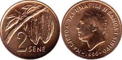 coin Samoa 2 sene 1996