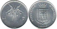 moneta San Marino 1 lira 1983