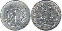 moneta San Marino 2 lire 1982