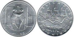 coin San Marino 5 lire 1976