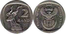 coin South Africa 2 rand 2007