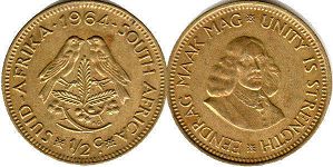coin South Africa 1/2 cent 1964