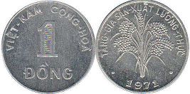 coin South Viet Nam 1 dong 1971